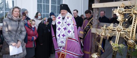 Освящение крестов и колоколов в приходе храма святителя Василия Великого в г.Жлобине